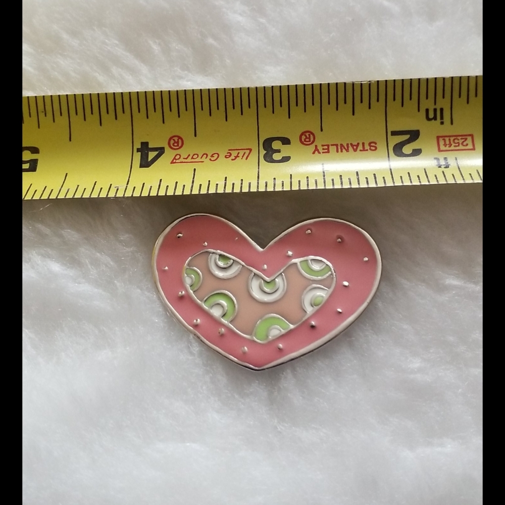 Heart Brooch Pin - Picture 3 of 8